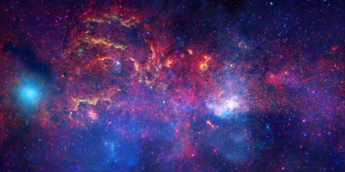 multiwavelength image of the galactic center region
