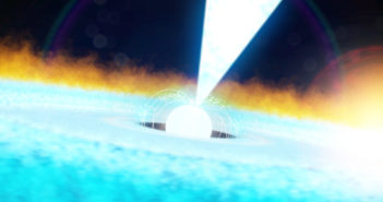 An artist's impression of an X-ray burst