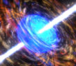 artist's impression of a collapsar and an associated gamma-ray burst