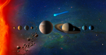 illustration of the solar system