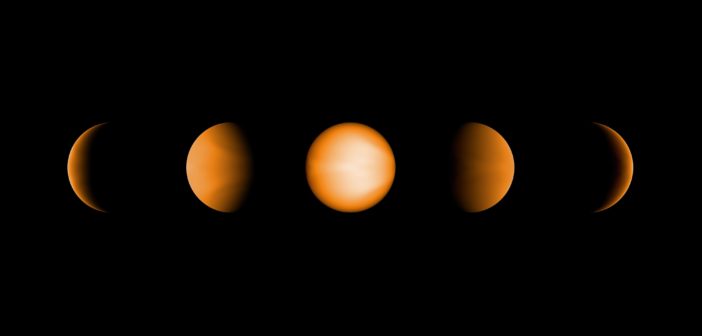 simulation of hot Jupiter WASP-121b's appearance