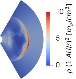 representation of the modeled plasma density