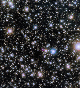 an image of the GRB 221009A afterglow in a field of stars