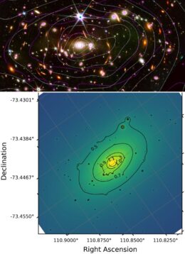 two mass density distribution maps for galaxy cluster SMACS 0723