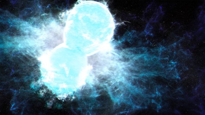 artist's impression of a kilonova explosion