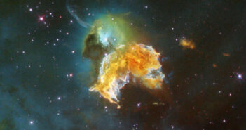 Hubble image of a supernova remnant