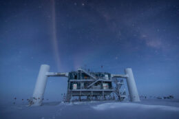 A photograph of the IceCube Neutrino Observatory
