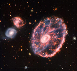 JWST image of the cartwheel galaxy