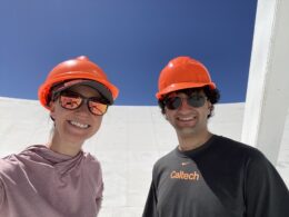 Kerry Hensley and Ben Cassese in a VLA antenna dish