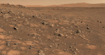 The site of the Perseverance Mars rover's first sample collection