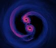 simulation of a supermassive black hole binary system