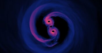 simulation of a supermassive black hole binary system