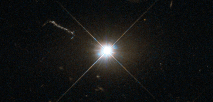 Hubble image of the quasar 3C 273