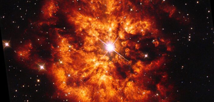 Hubble image of a Wolf–Rayet star