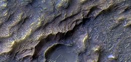 image of the "dragon scale" texture on the surface of Mars