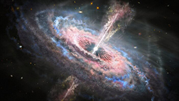illustration of a quasar