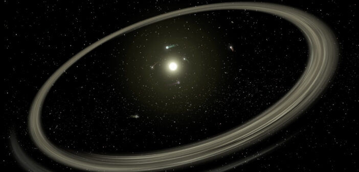 illustration of a planetary system