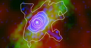 radio and X-ray image of the Dragonfly pulsar wind nebula