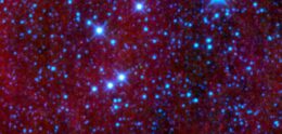 photograph of a brown dwarf among a field of stars