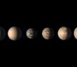 illustration of the TRAPPIST-1 planets
