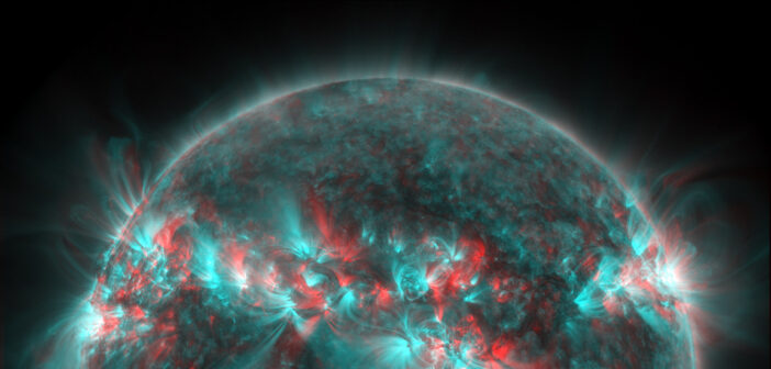 image of the Sun with a 3D effect