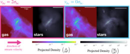 simulation results with and without a difference in the velocities of dark and normal matter in the early universe