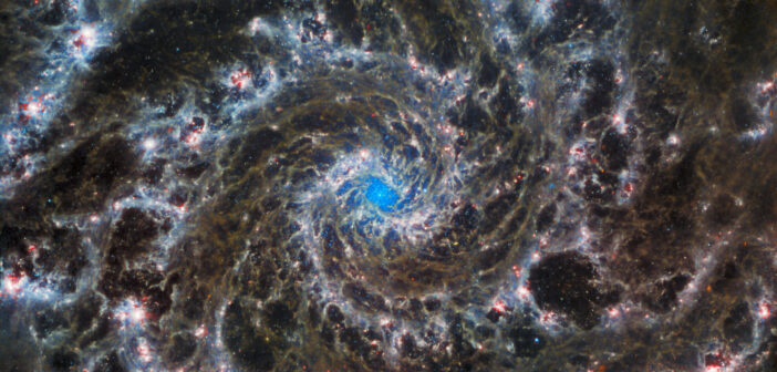 JWST image of the spiral galaxy NGC 628
