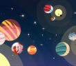 cartoon showing different types of exoplanets