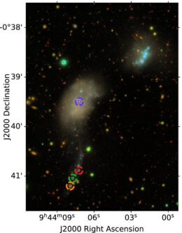 photograph of the dwarf galaxies UGS 5205 and PGC 027864