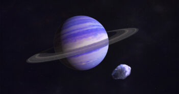 Illustration of a Neptune-like exoplanet