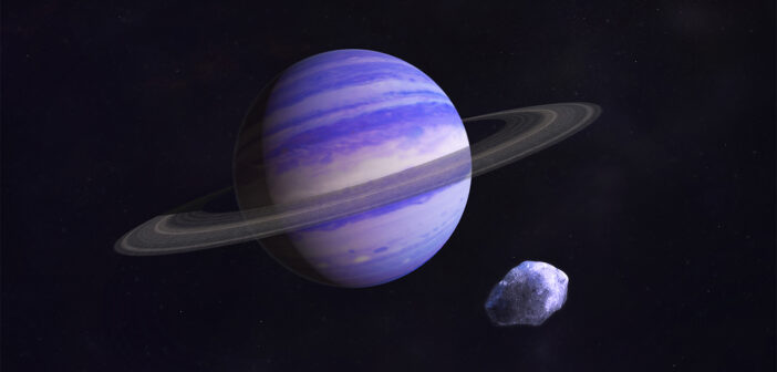 Illustration of a Neptune-like exoplanet