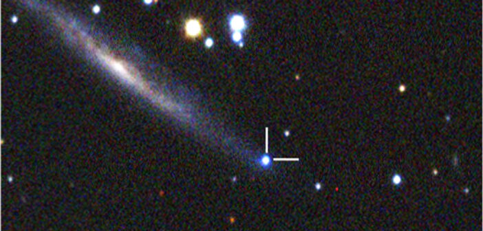 photograph of the supernova SN 2022jox and its host galaxy
