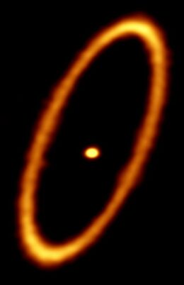 photograph of the debris disk surrounding Fomalhaut A