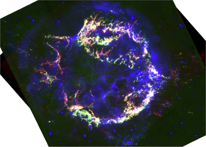 Cassiopeia A supernova remnant as seen by JWST