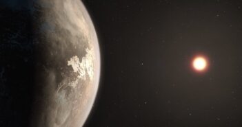 Illustration of a temperate exoplanet