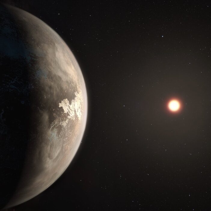 Illustration of a temperate exoplanet