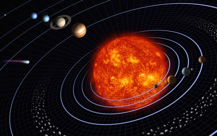illustration of our solar system