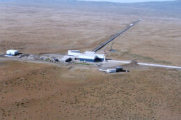 photograph of the LIGO Hanford gravitational wave detector