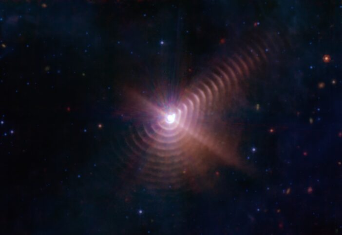 JWST image of Wolf–Rayet star WR 140