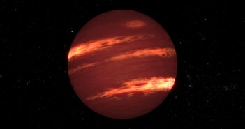 Artist's rendition of a brown dwarf.