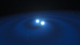 illustration of a neutron star merger