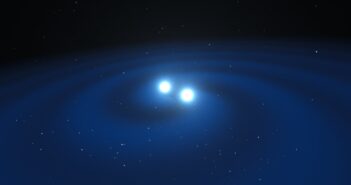 illustration of a neutron star merger