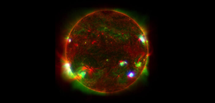 multi-wavelength image of the Sun