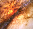 close-up of the center of the active galaxy Centaurus A