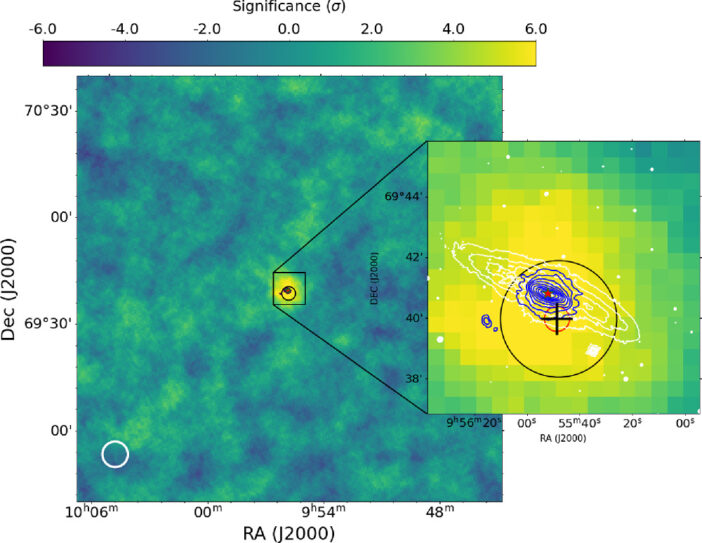sky map of the region surrounding M82