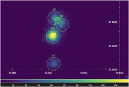 X-ray sources near the center of the Andromeda Galaxy