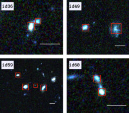 images of four dwarf galaxy systems