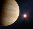Illustration of a sub-Neptune exoplanet and its host star