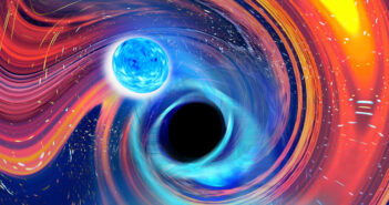 Black Hole vs. Magnetized Neutron Star: Matchup Predictions Artistic representation of the merger of a neutron star and a black hole