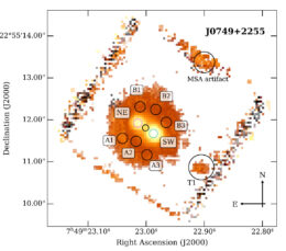 map of detected flux